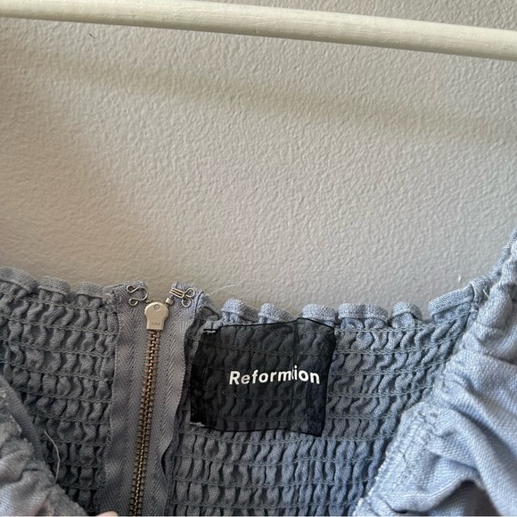 Reformation Linen Hattie Dress in Mineral - Picture 5 of 6